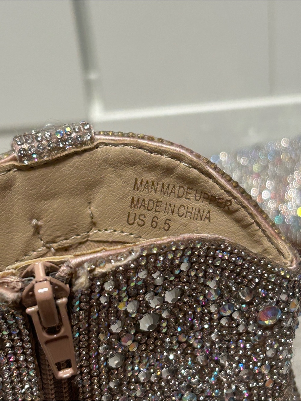 Sparkle Rhinestone Western Ankle Booties - Silver - Picture 2 of 4